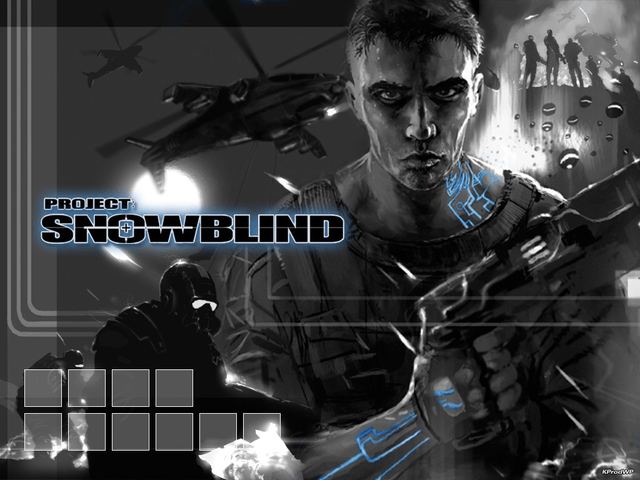 Project Snowblind title screen for Xbox
